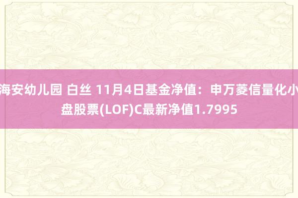 海安幼儿园 白丝 11月4日基金净值：申万菱信量化小盘股票(LOF)C最新净值1.7995