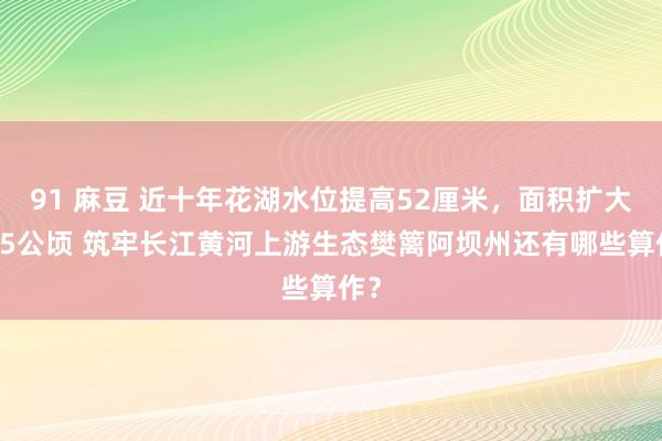 91 麻豆 近十年花湖水位提高52厘米，面积扩大435公顷 筑牢长江黄河上游生态樊篱阿坝州还有哪些算作？