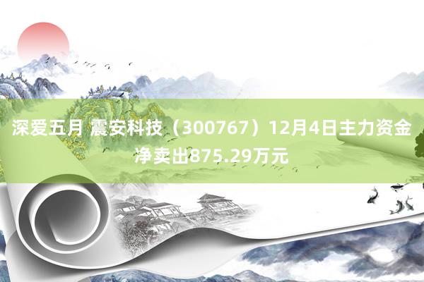 深爱五月 震安科技（300767）12月4日主力资金净卖出875.29万元